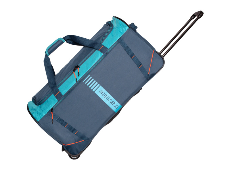 Travelite Basic Active 71cm Cestovní taška na kolečkách Modrá Petrol 86L