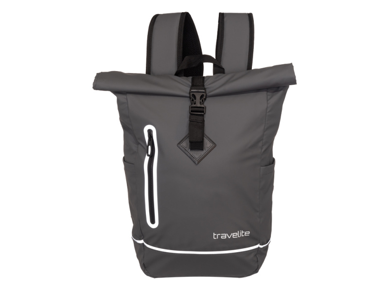 Travelite Basics Batoh Roll-up Plane Šedý Anthracite 19L