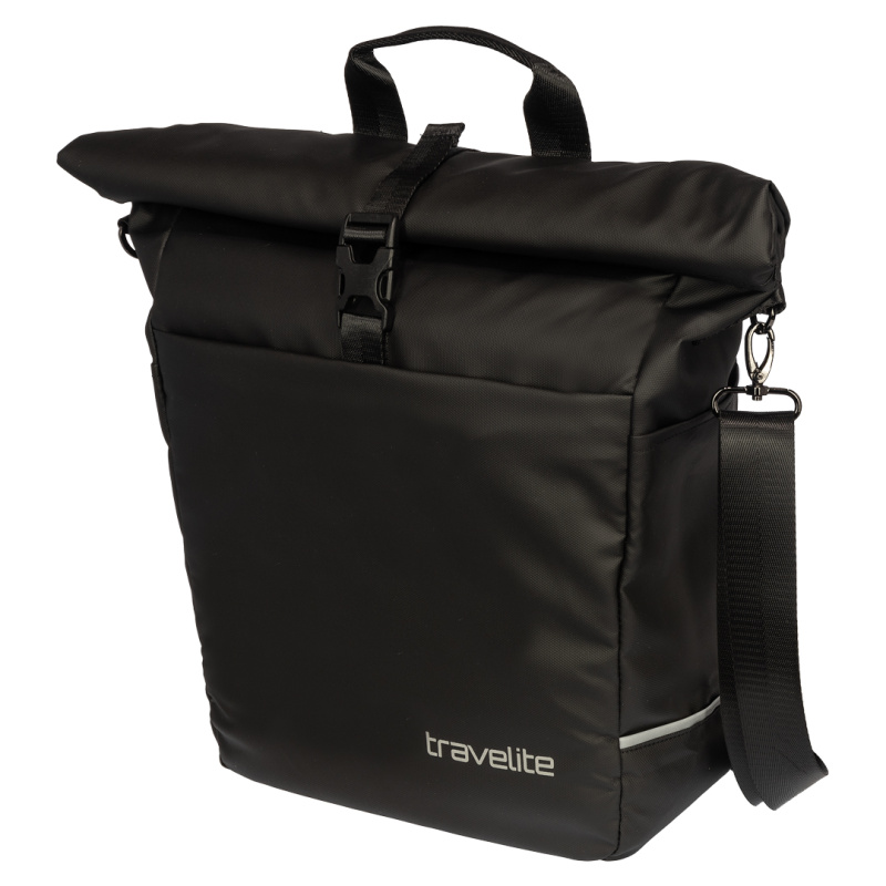 Travelite Basics Brašna na kolo Roll-up Černá 14L
