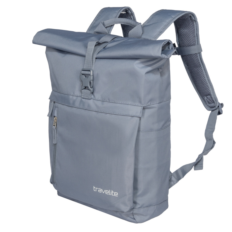 Travelite Batoh Basics Roll-up Modrošedý