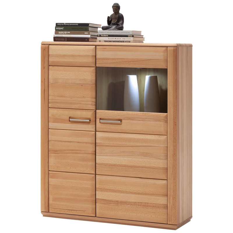 Livetastic VYSOKÁ KOMODA, jádrový buk, barvy buku, 107/131/38 cm