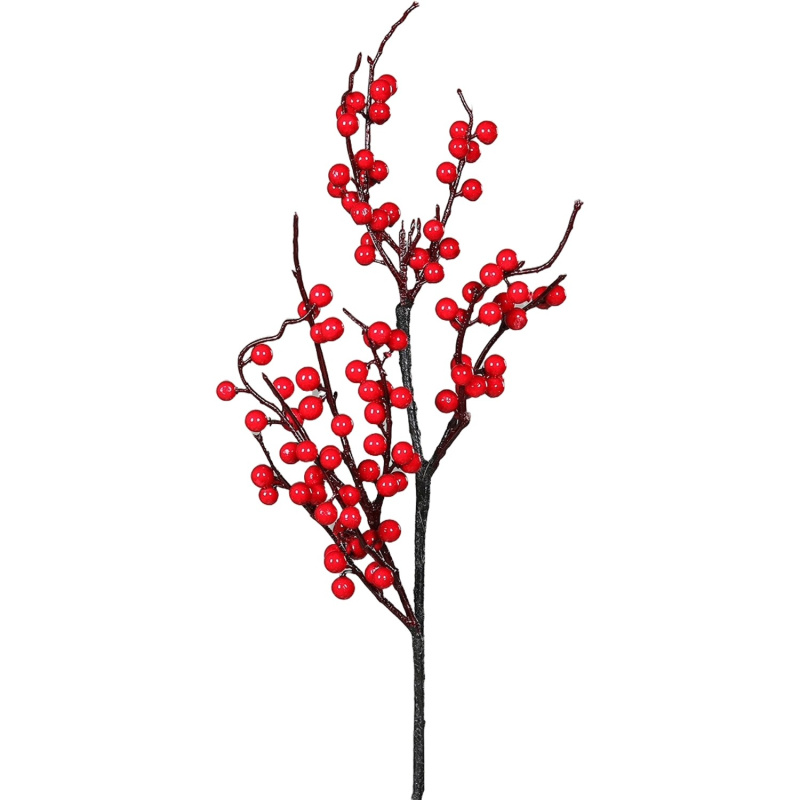 Umělá větvička s bobulemi, 60 cm