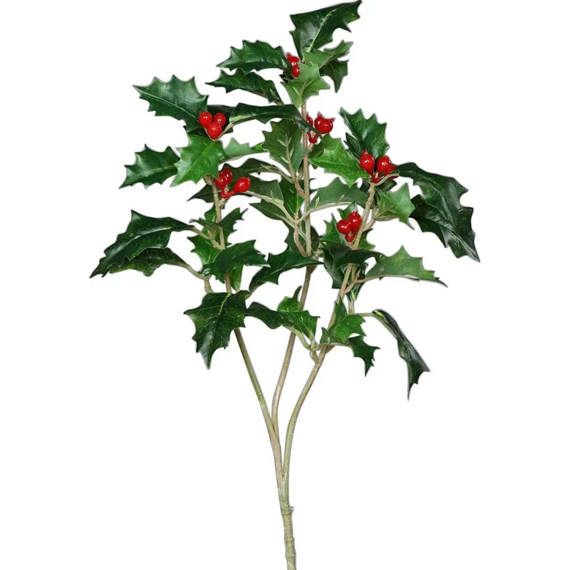 Dekorativní umělá větvička - cesmín, 40 cm