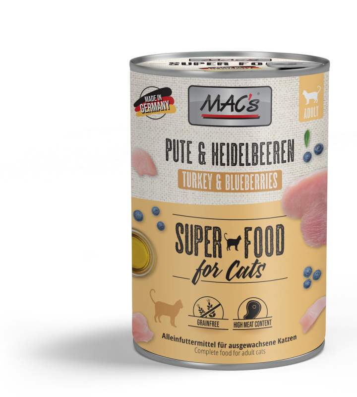 Mac´s Cat Konz. Krůta/Borůvky - 400g