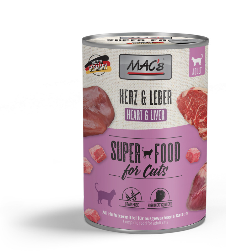 Mac´s Cat Konz. Srdce/Játra - 800g