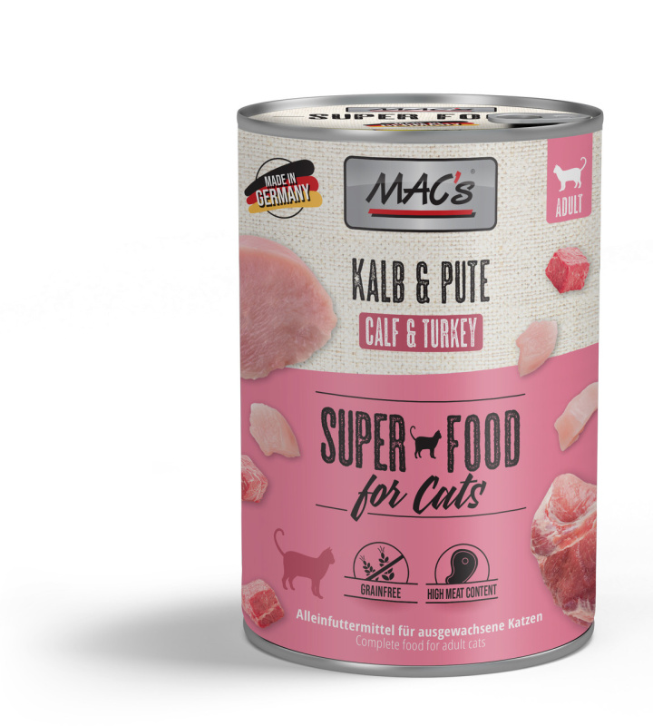 Mac´s Cat Konz. Telecí/Krůtí - 800g