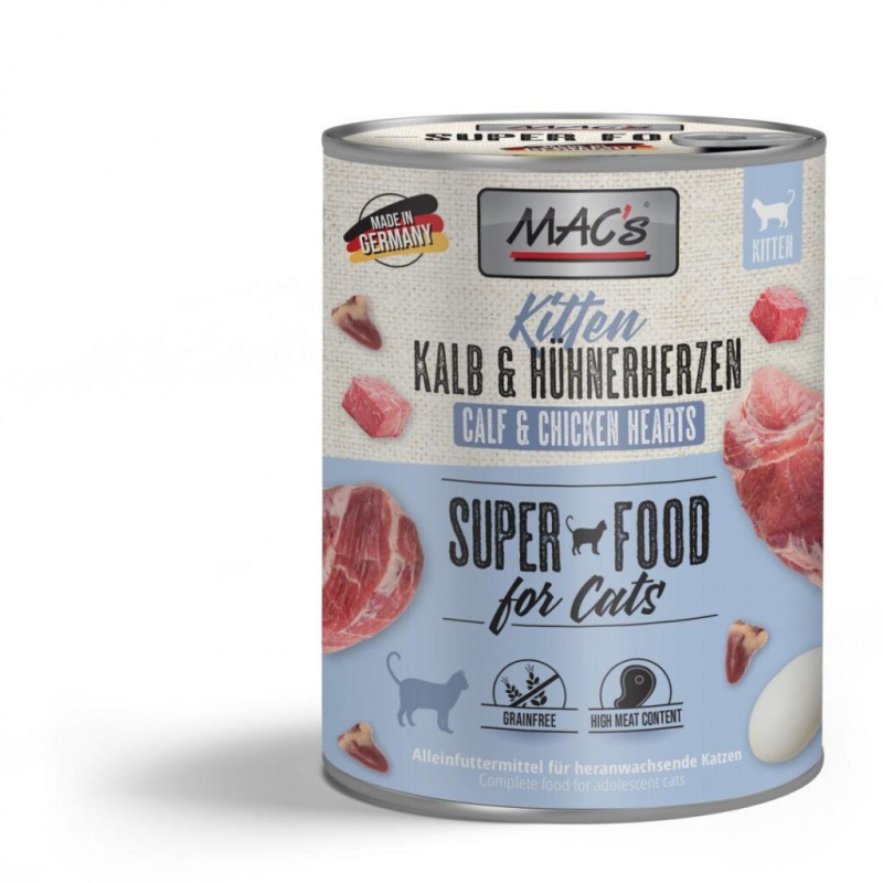 Mac´s Konz. Kitten Losos/Kuře - 800g