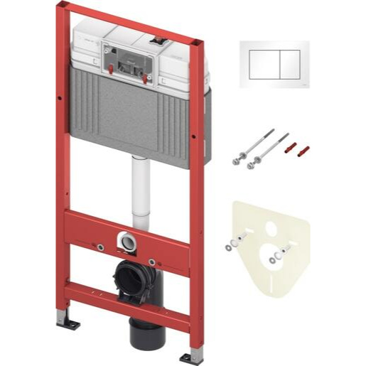 Set do sádrokartonu k WC TECE vč. tlačítka bílá 9.400.413