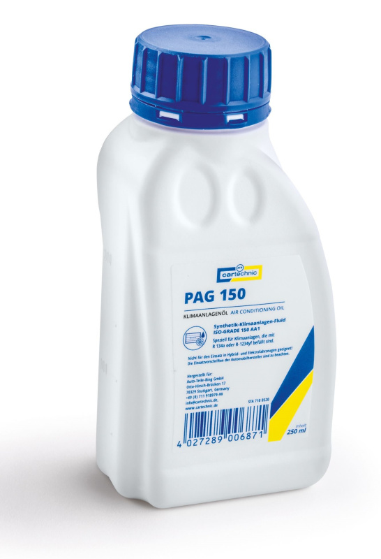 Olej do kompresoru klimatizace auta PAG 150, 250 ml - Cartechnic