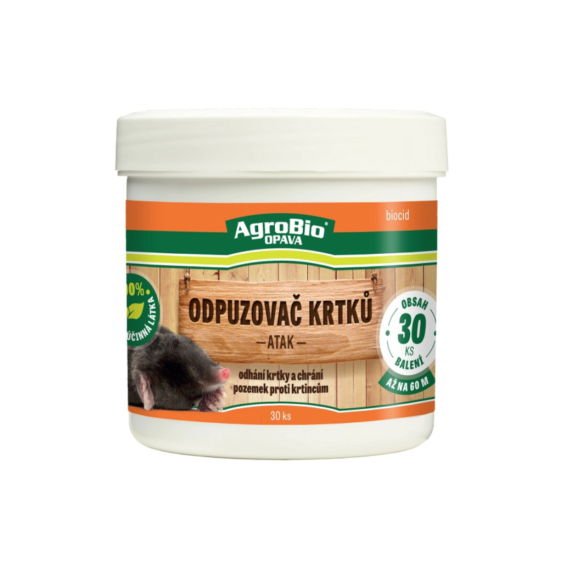 AgroBio Opava Odpuzovač krtků ATAK 30 ks