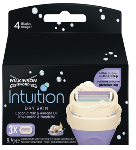 Wilkinson Sword Intuition Dry Skin náhradní břity 3 ks