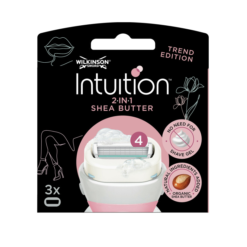 Wilkinson Sword Intuition 2in1 Shea Butter náhradní břity 3 ks