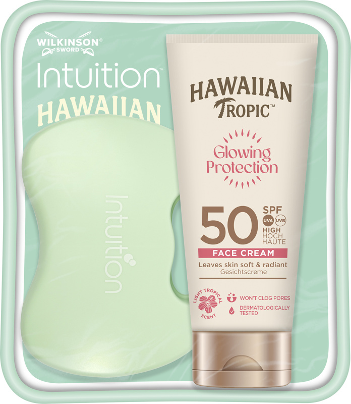 Hawaiian Tropic x Wilkinson Sword Essential Giftset cestovní sada