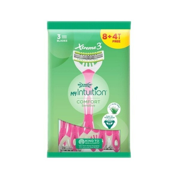 Wilkinson Sword My Intuition Xtreme3 Sensitive jednorázový holicí strojek 8 + 4 ks 12 ks