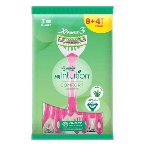 Wilkinson Sword My Intuition Xtreme3 Sensitive jednorázový holicí strojek 8 + 4 ks 12 ks