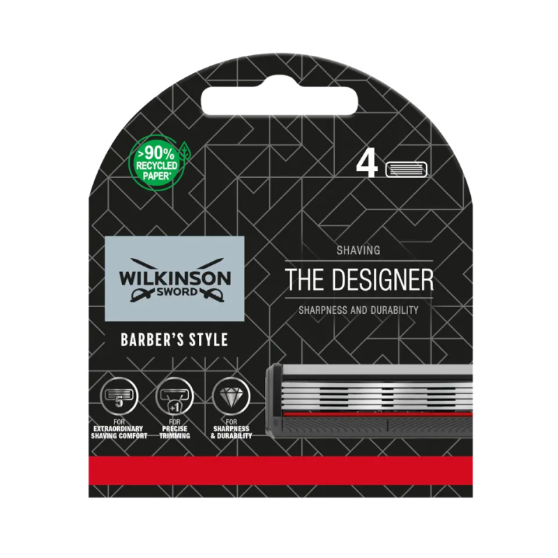 Wilkinson Náhradní hlavice The Designer 4 ks