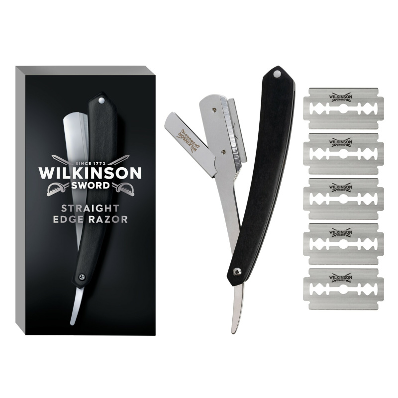 Wilkinson Sword Premium Collection Cut Throat klasická holicí břitva + náhradní břity