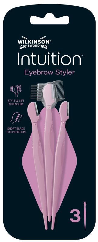 Wilkinson Sword Intuition Eyebrow Styler dámský holicí strojek na obočí 3 ks