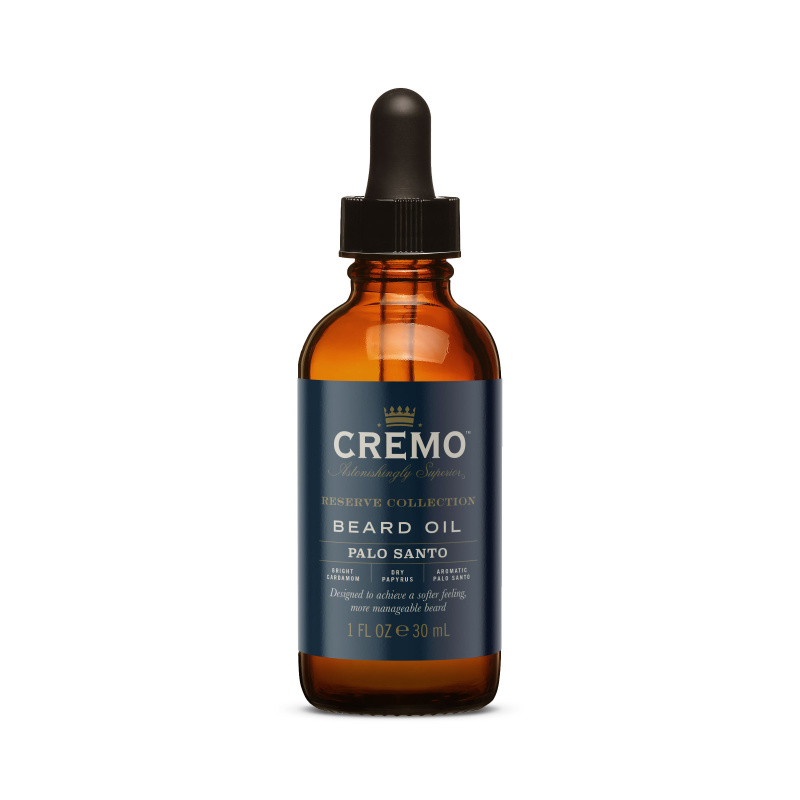 Cremo Reserve Collection Palo Santo olej na vousy pro muže 30 ml