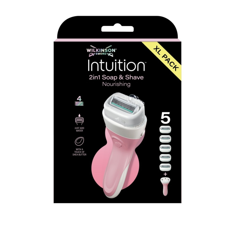 Wilkinson Sword Intuition 2in1 Ultra Moisture Razor holicí strojek + náhradní hlavice 5 ks