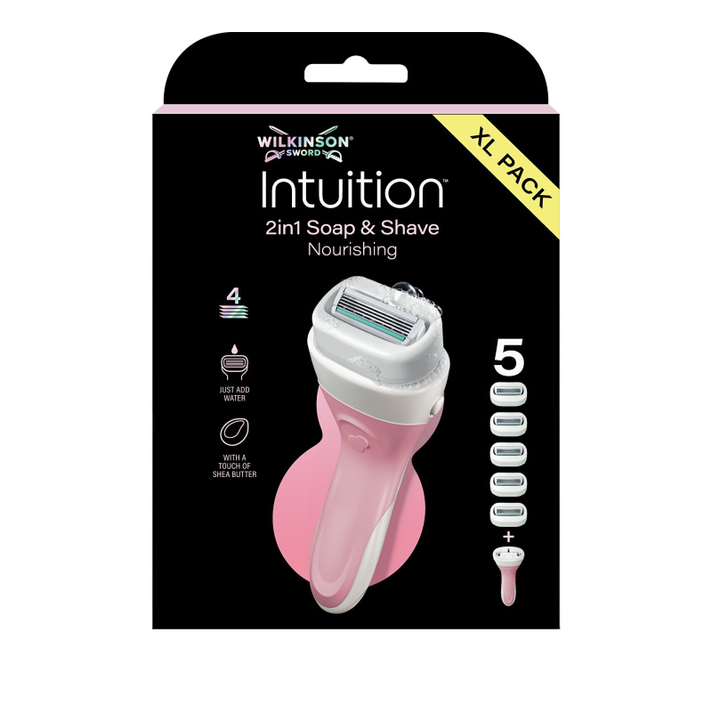 Wilkinson Sword Intuition 2in1 Ultra Moisture Razor holicí strojek + náhradní hlavice 5 ks