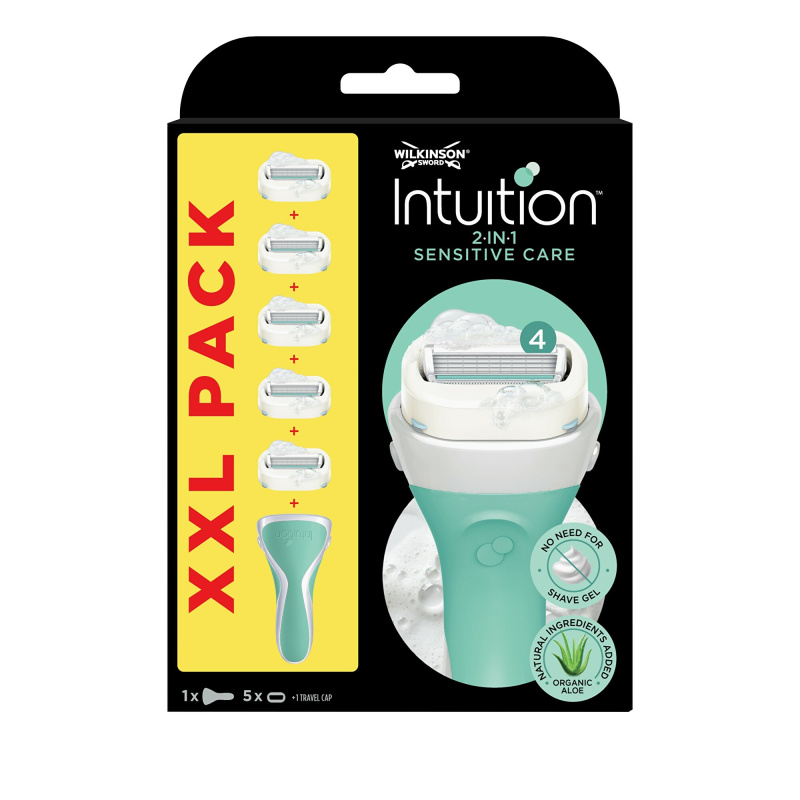 Wilkinson Sword Intuition Sensitive holicí strojek + náhradní hlavice 5 ks