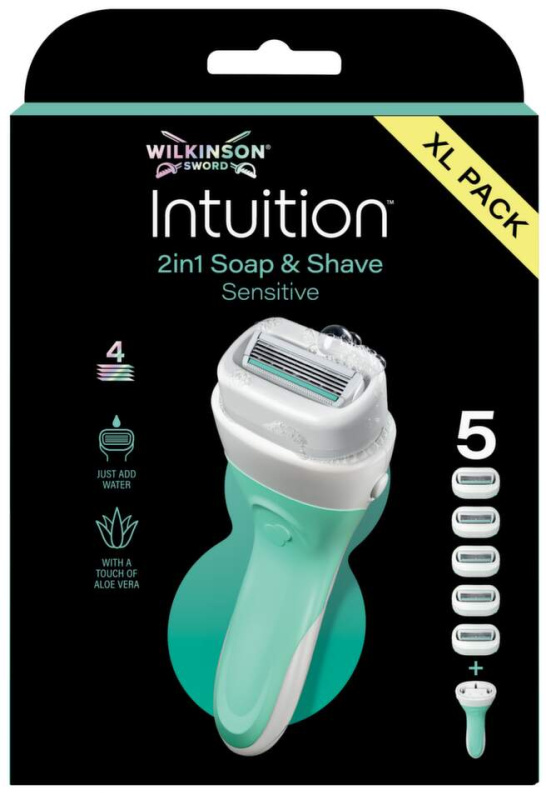 Wilkinson Sword Intuition Sensitive holicí strojek + náhradní hlavice 5 ks