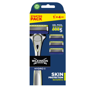 Wilkinson Sword Hydro5 Skin Protection Sensitive holicí strojek + náhradní hlavice 4 ks