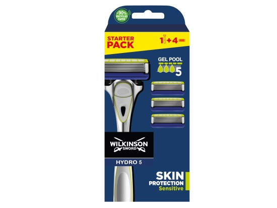 Wilkinson Sword Hydro5 Skin Protection Sensitive holicí strojek + náhradní hlavice 4 ks