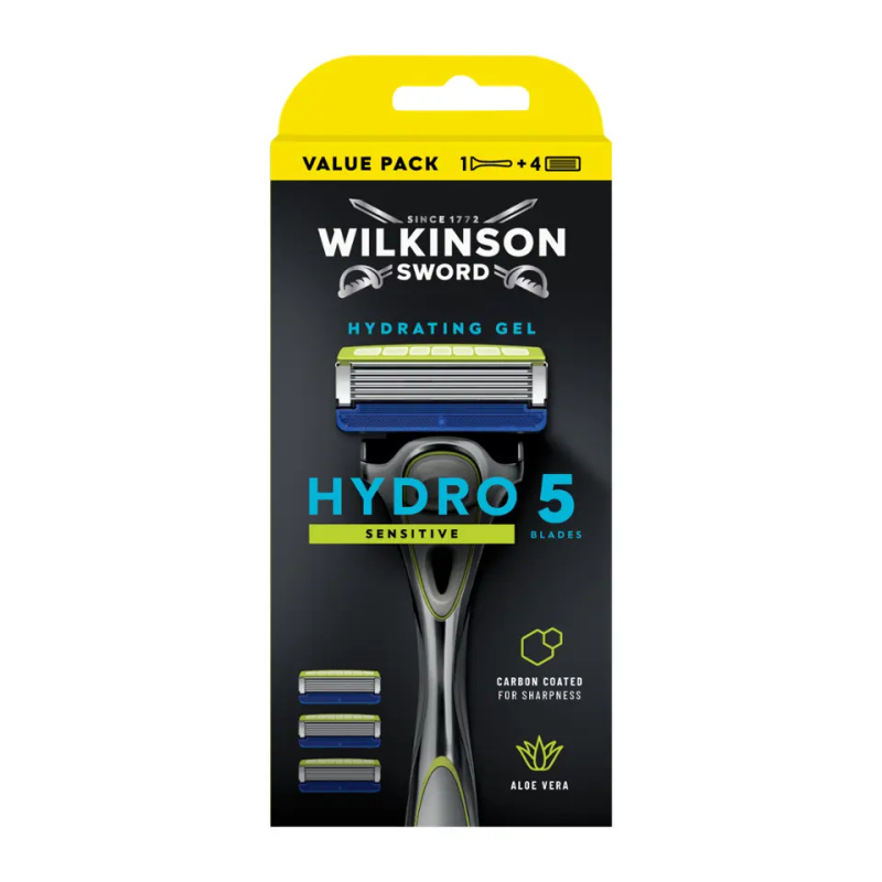 Wilkinson Sword Hydro5 Skin Protection Sensitive holicí strojek + náhradní hlavice 4 ks