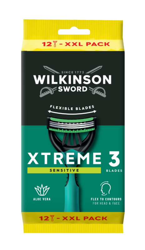 Wilkinson Sword Xtreme 3 Sensitive Comfort jednorázová holítka pro muže 12 ks