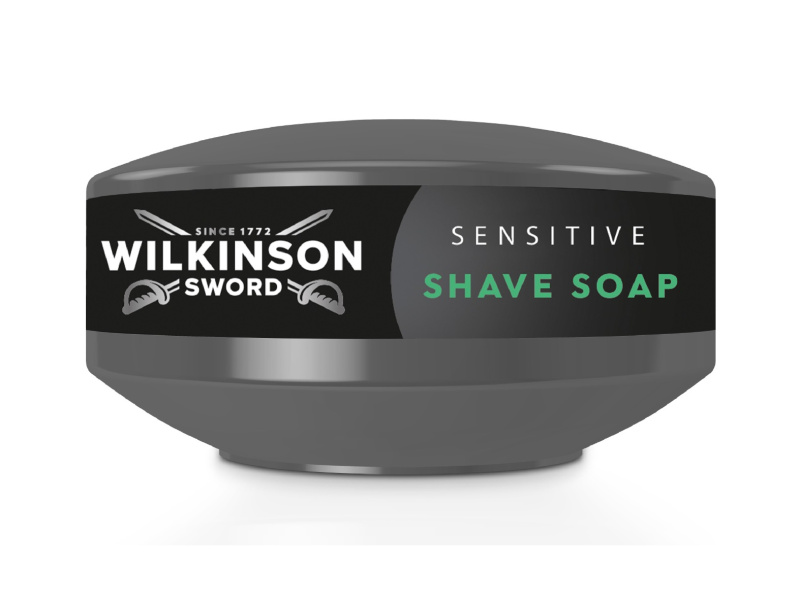 Wilkinson Sword Sensitive Shave Soap Rich Lather mýdlo na holení pro muže 125 g