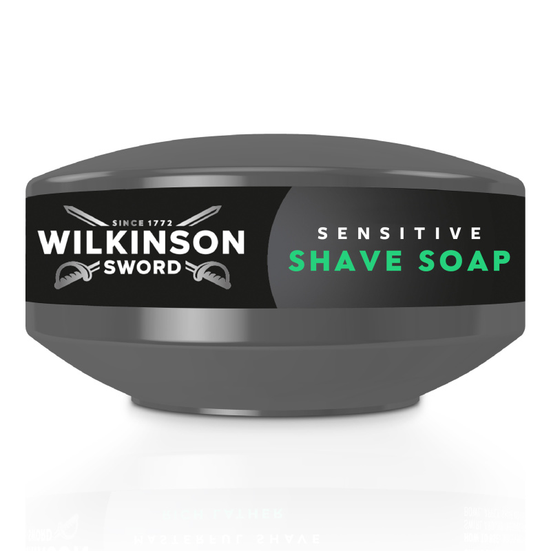 Wilkinson Sword Sensitive Shave Soap Rich Lather mýdlo na holení pro muže 125 g