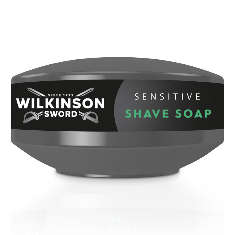 Wilkinson Sword Sensitive Shave Soap Rich Lather mýdlo na holení pro muže 125 g