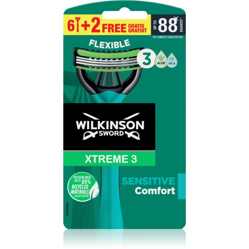 Wilkinson Sword Xtreme 3 Sensitive Comfort jednorázová holítka pro muže 8 ks