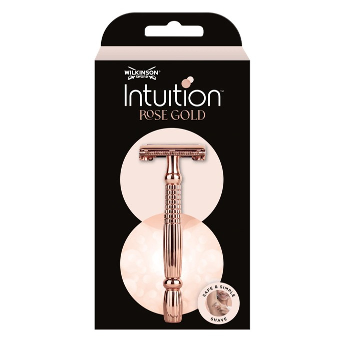 Wilkinson Sword Intuition Rose Gold Razor holicí strojek + náhradní břity 10 ks