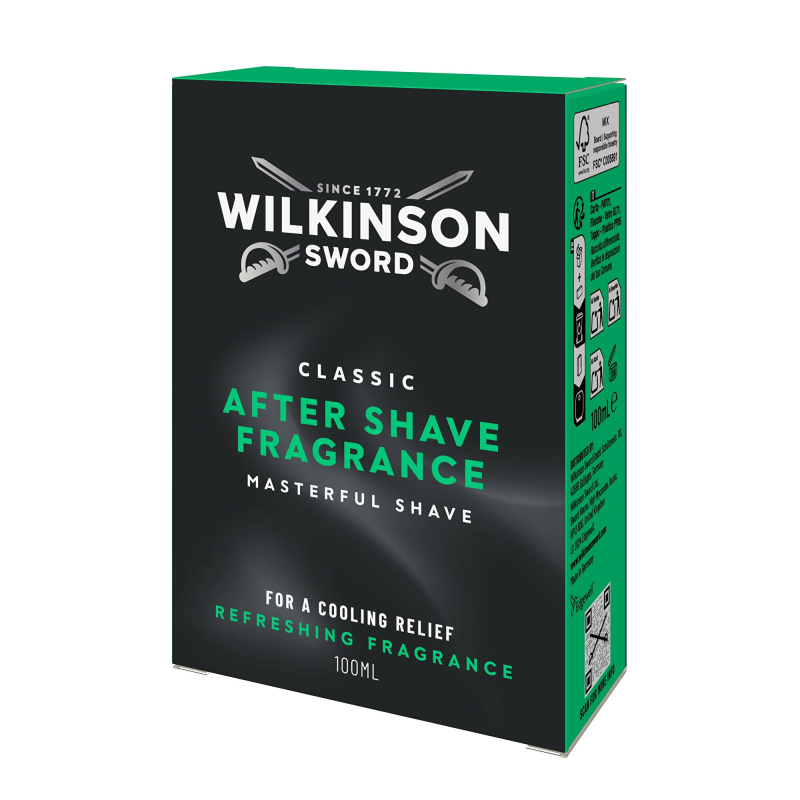 Wilkinson Sword Classic Aftershave Fragrance osvěžující voda po holení pro muže 100 ml
