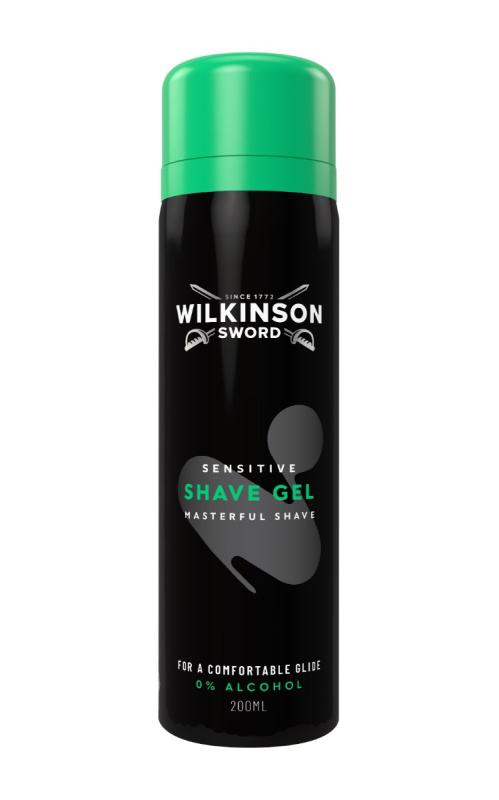 Wilkinson Sword Sensitive Shave Gel pěnivý gel na holení pro muže 200 ml