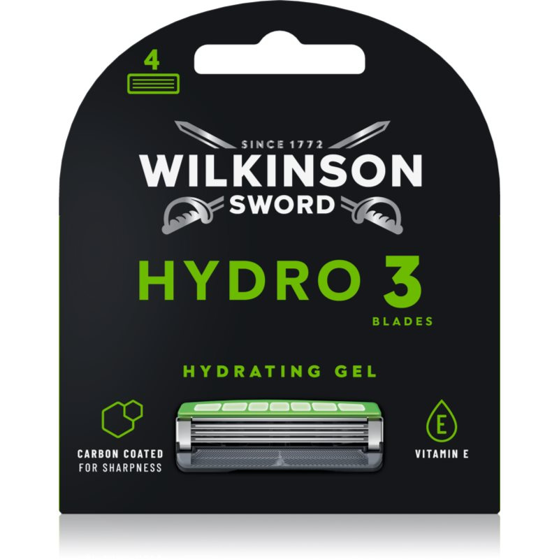 Wilkinson Sword Hydro3 Skin Protection Black Edition náhradní hlavice 4 ks