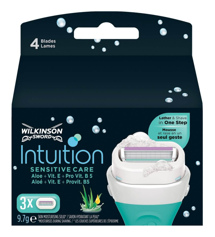 Wilkinson Sword Intuition Sensitive Care náhradní břity 3 ks