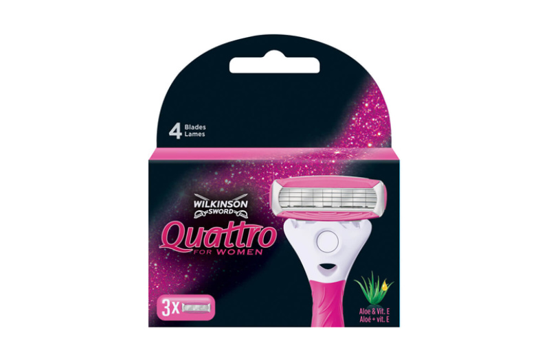 Wilkinson Sword Quattro for Women Aloe & Vit. E náhradní břity 3 ks