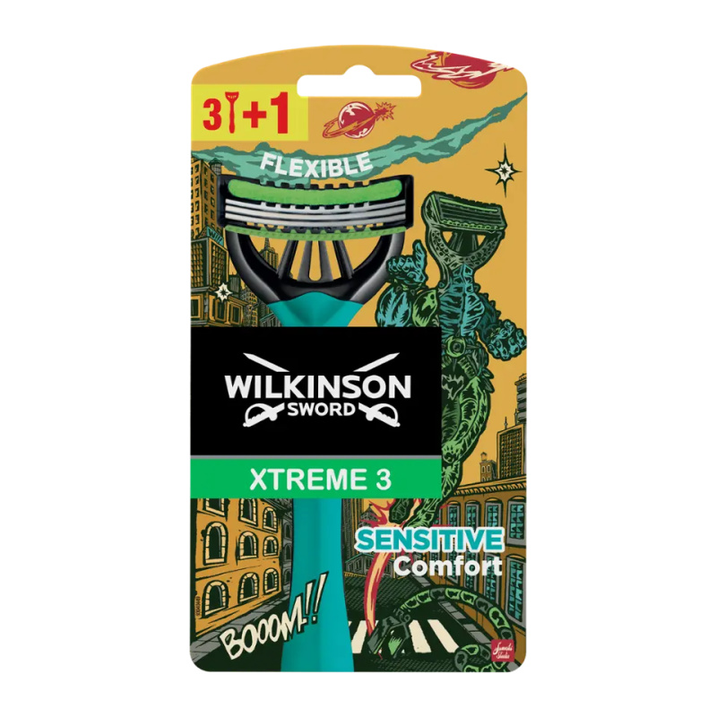 Wilkinson Sword Xtreme 3 Sensitive Comfort (limited edition) jednorázová holítka pro muže 4 ks