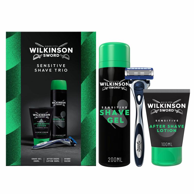 Wilkinson Sword Sensitive Shave Trio dárková sada na holení