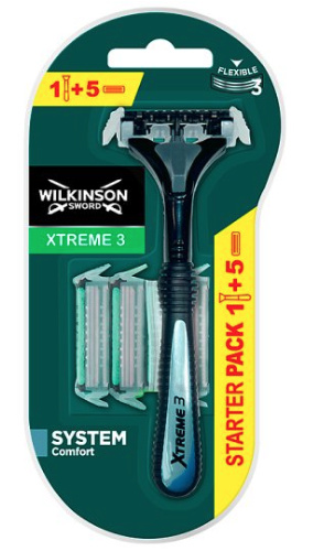 Wilkinson Sword Xtreme 3 Hybrid holicí strojek + náhradní hlavice 5 ks