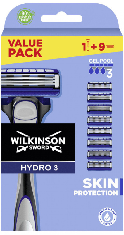 Wilkinson Hydro 3 Skin Protection holicí strojek + 9 náhradních hlavic