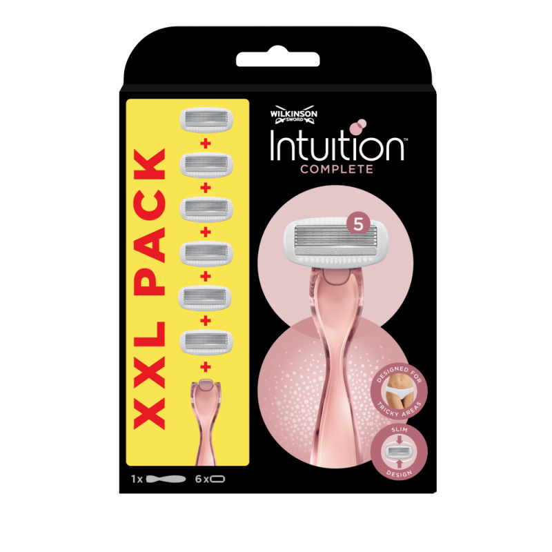 Wilkinson Sword Intuition Complete holicí strojek + náhradní hlavice 6 ks