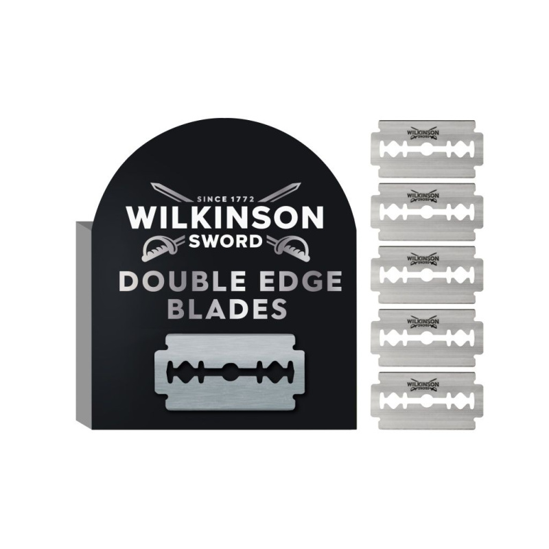 Wilkinson Sword Barbers Style Classic Shave Double Edge Blades náhradní žiletky 5 ks