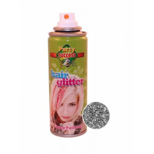 Eulenspiegel Třpytky na vlasy ve spreji 125 ml - TŘPYTIVÁ STŘÍBRNÁ