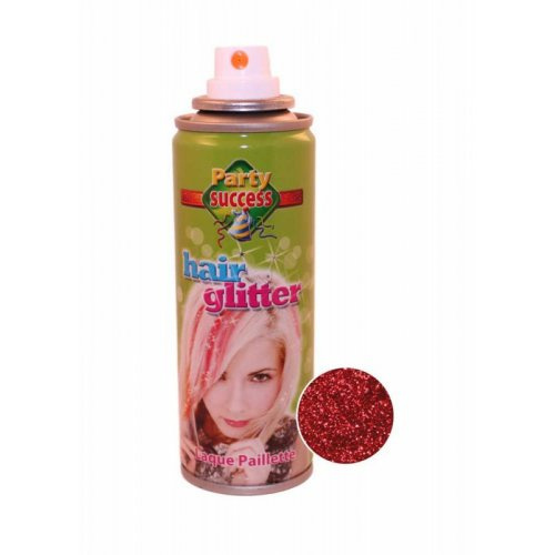 Eulenspiegel Třpytky na vlasy ve spreji 125 ml - TŘPYTIVÁ ČERVENÁ