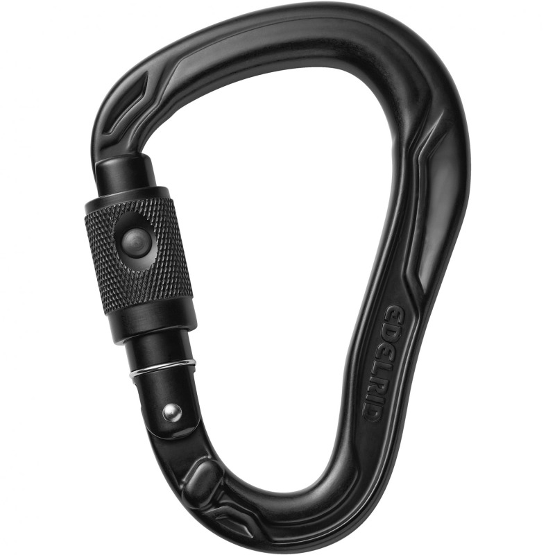 Edelrid HMS Bullet PermaLock Karabina, unisex, černá